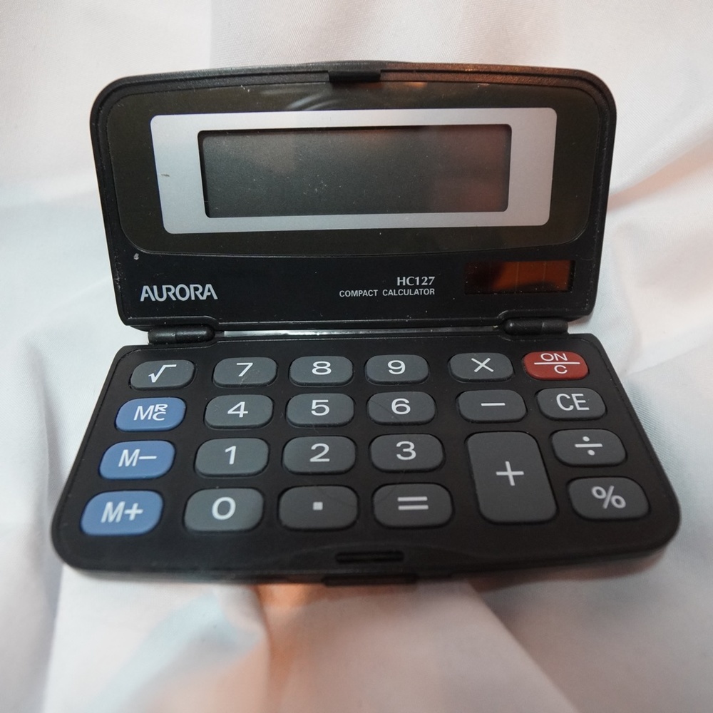 Vintage Aurora Folding Pocket Calculator